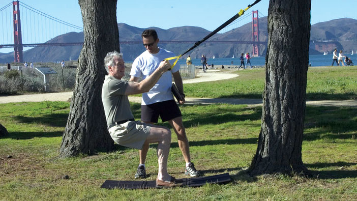 john boots doing TRX